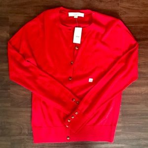 LOFT Classic Button Sleeve Cardigan NWT